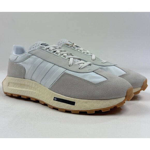 Adidas Retropy E5 Mens White Gray Gum Boost Shoes Sneakers Athletic H03075 - Picture 2 of 12